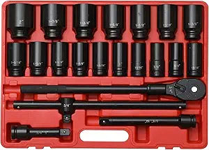 ¾ Inch Drive Socket Set - Metric and Inches