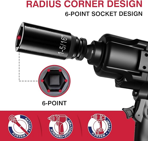 ¾ Inch Drive Socket Set - Metric and Inches