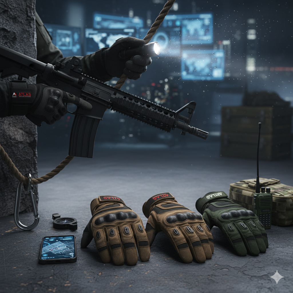 Atlas Tactical Gloves - Full Finger Combat Gloves