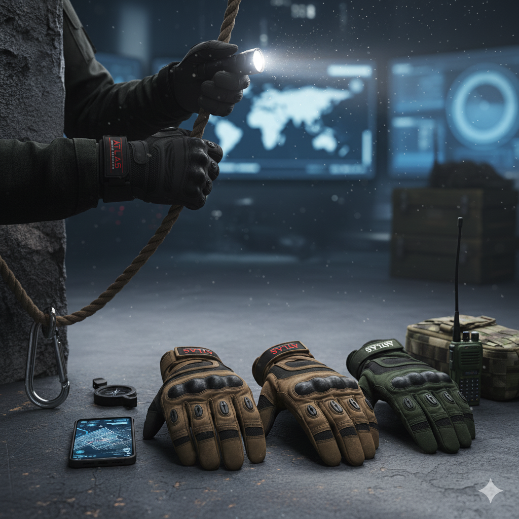 Atlas Tactical Gloves - Full Finger Combat Gloves