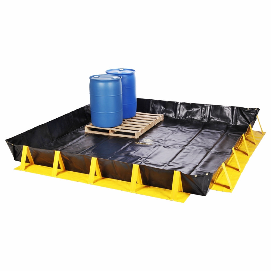 Collapse-A-Tainer® Self-Rising Spill Containment Berm - 10'x10'x1' (748 gal)