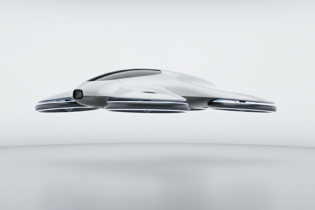 generate an image of a bladeless drone 