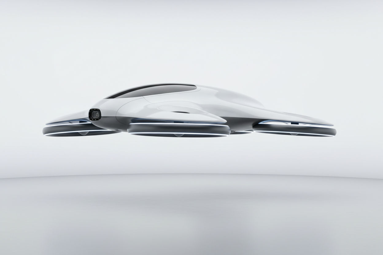 generate an image of a bladeless drone 